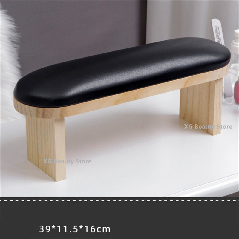 Leatherwork Desk - 黒 Pu レザーネイルアートスタンドネイルハンドレスト枕ハンドクッション枕ホルダーマニキュアテーブル用ネイルサロントップ Quaility