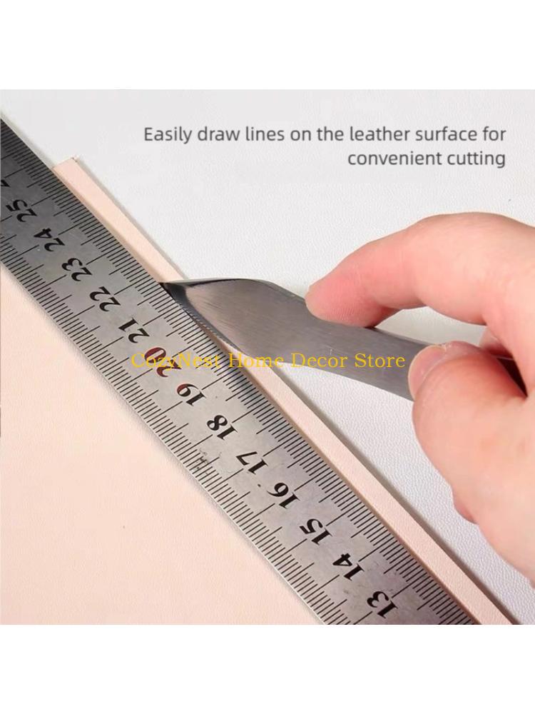 Leatherwork Patterns Free - 92MF DIY プロジェクト用人間工学に基づいたグリップ付きポータブル革細工ツール