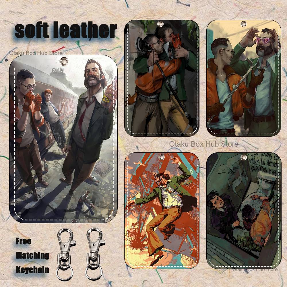 Leather Work Leather - ゲーム D-Disco E-Elysiums ホルダー キーホルダー 銀行用