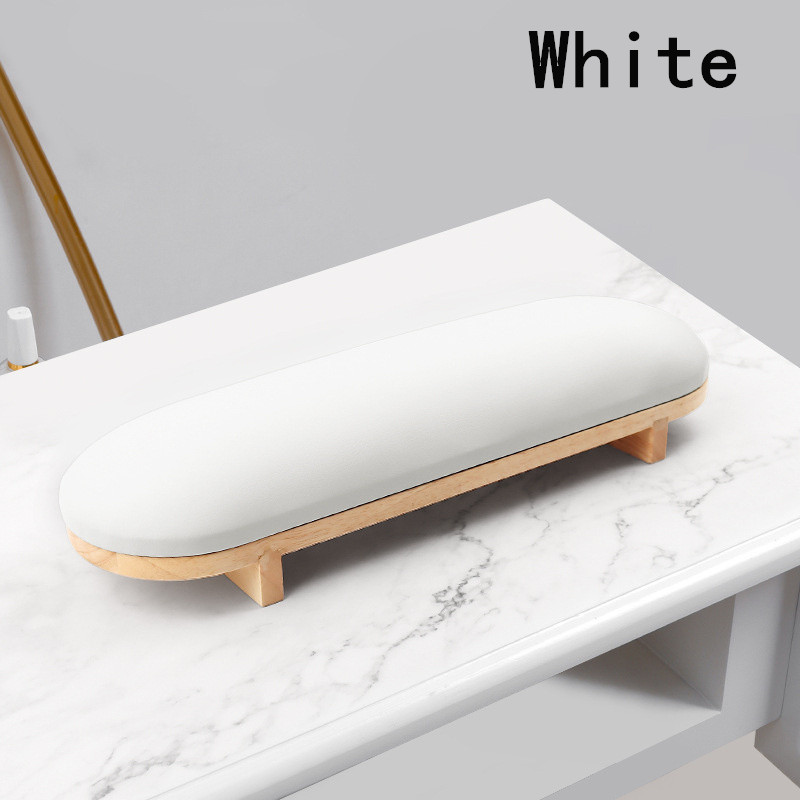 Leatherwork Desk - 1PC ホワイト PU レザーネイルアートスタンド、ハンドレスト枕、マニキュア用クッションホルダー、テーブル品質、ネイルサロンアクセサリー
