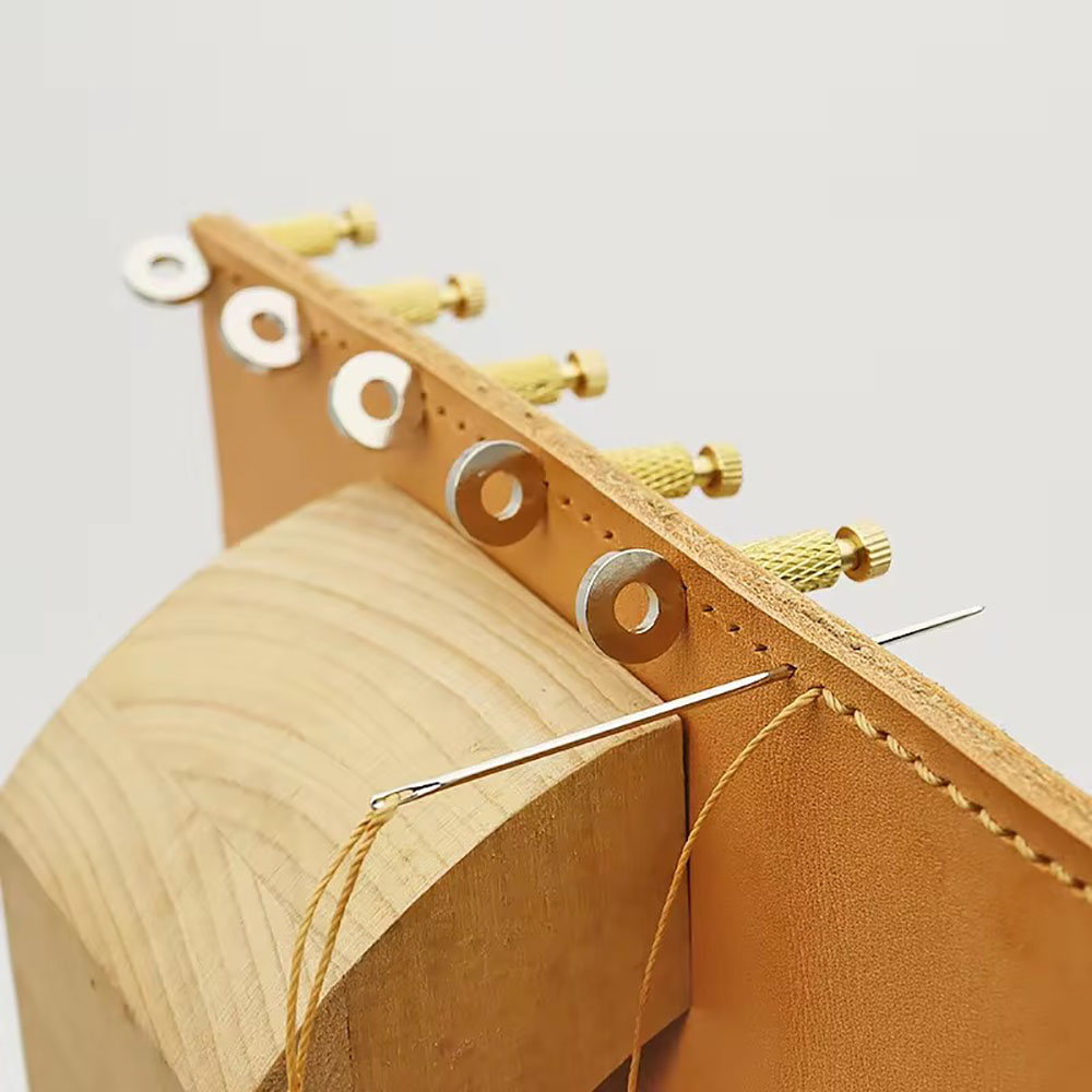 Leatherwork Projects - 5 個縫合糸位置決め針 DIY 手動革縫合糸クランプ固定切断穴脱臼を防止革ツール