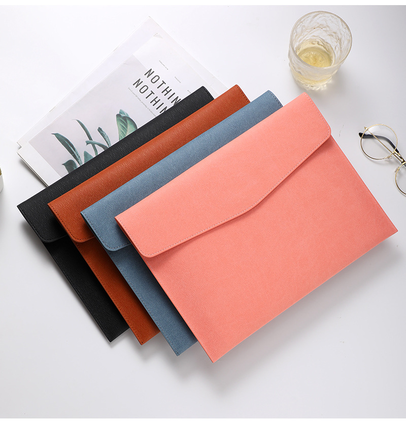 フェイクレザードキュメントバッグ、ビジネス情報バッグ、A4フ - Leather Work Folder のレビューと価格