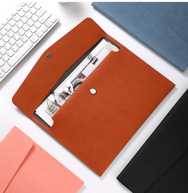 フェイクレザードキュメントバッグ、ビジネス情報バッグ、A4フ - Leather Work Folder のレビューと価格