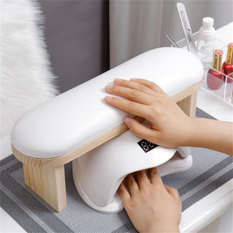 黒 Pu レザーネイルアートスタンドネイルハンドレスト枕ハン - Leatherwork Desk のレビューと価格
