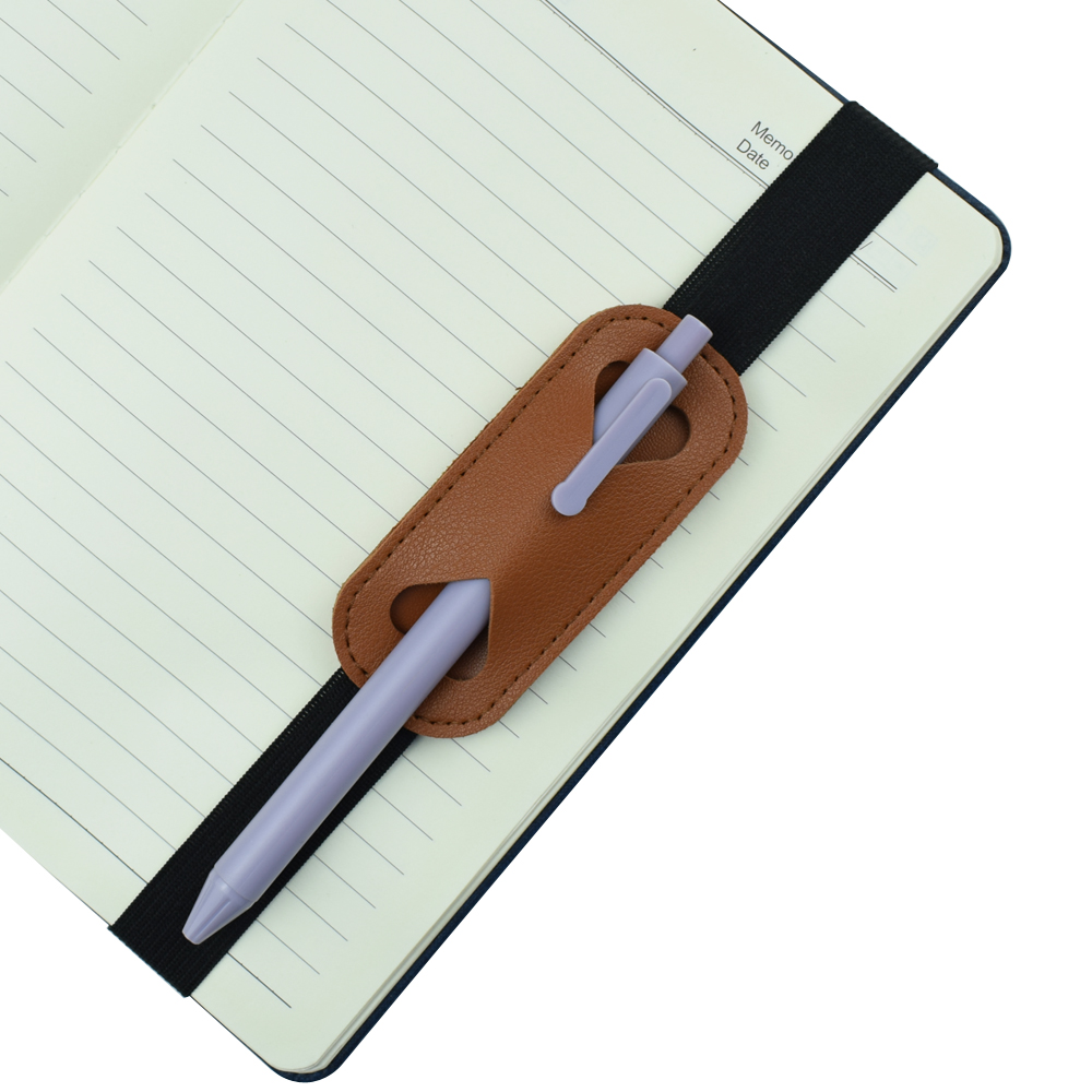伸縮性のあるPUレザーペンホルダーバンド、ノートブックカバー - Leather Work Notepad のレビューと価格