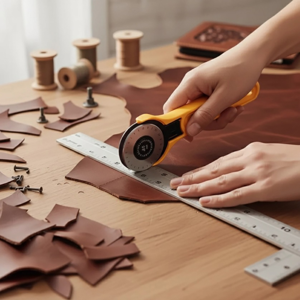 45 ミリメートルロータリー生地カッターレザークラフト切削工 - Leatherwork Projects のレビューと価格