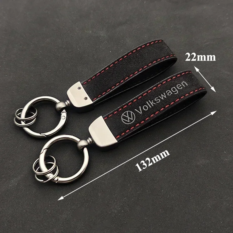 2025年 女性 男性 スエードレザー ロゴ入り 高級車キー - Leatherwork Keychain のレビューと価格