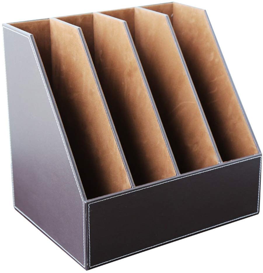 Xrhyy 2/3/4スロットシンプルな家庭用品レザー垂直デ - Leather Work Notepad のレビューと価格