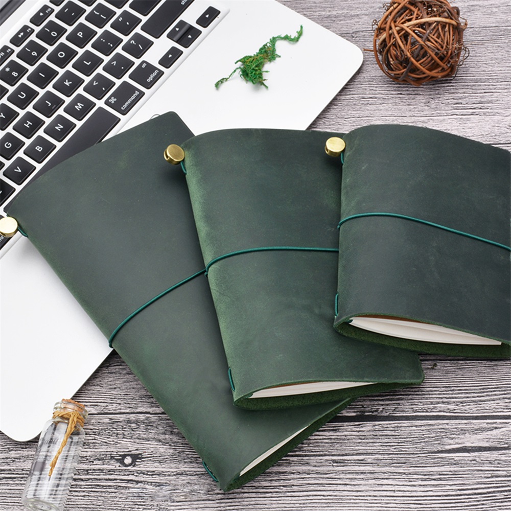 本革トラベラーノート DIY ジャーナル 8 色レトロ日記ポ - Leather Work Notepad のレビューと価格