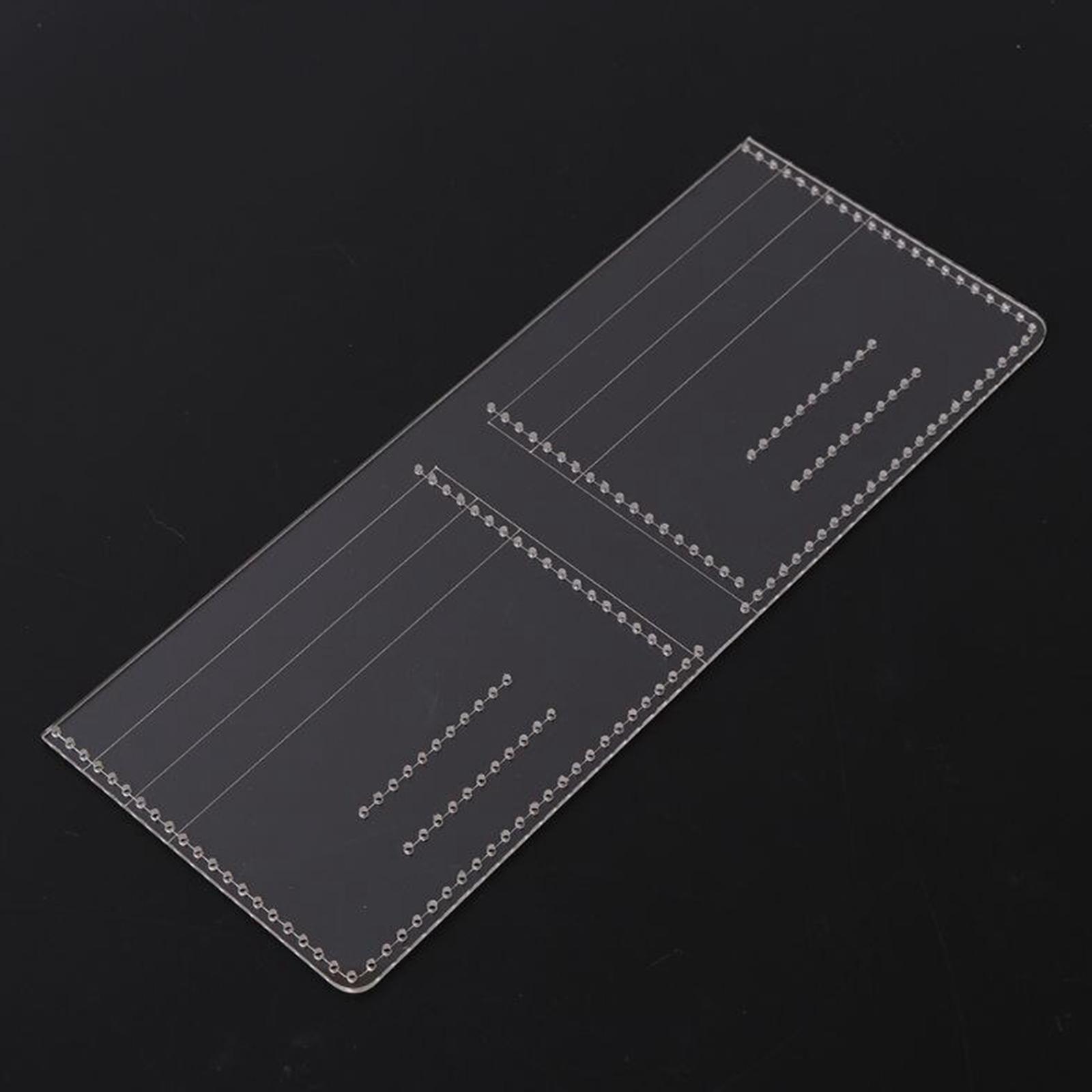 アクリルレザーウォレットカードバッグパターンステンシルクリア - Leatherwork Patterns Free のレビューと価格