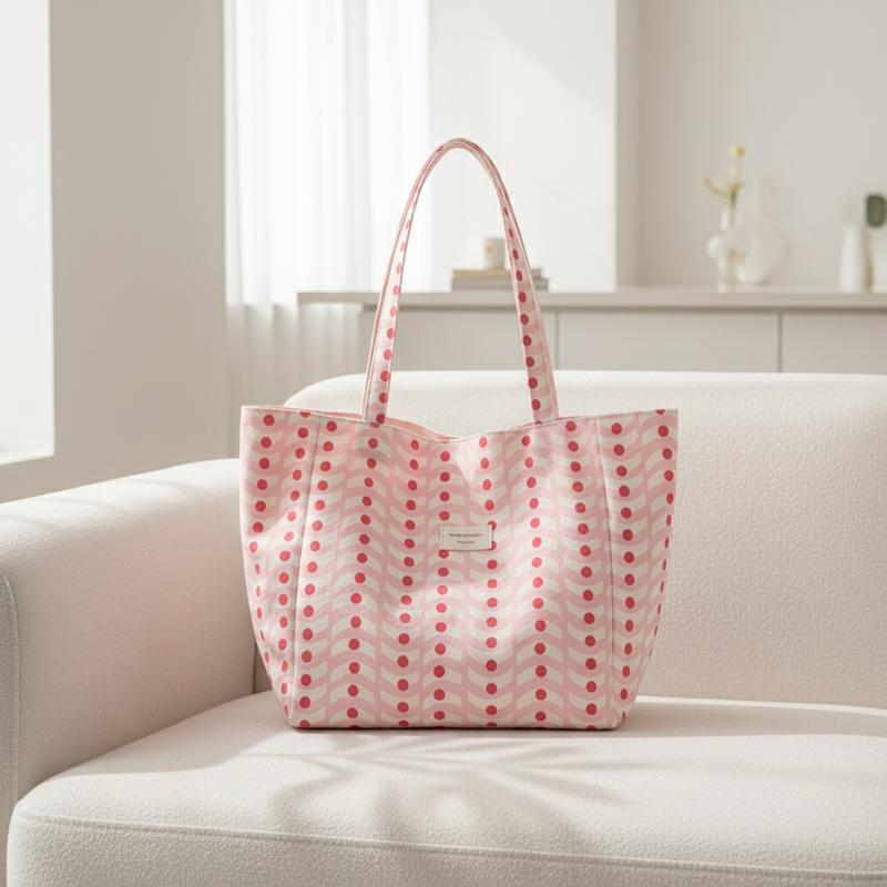 1PC リバーシブル波模様キャンバストートバッグ、女性用大容 - Leatherwork Patterns Free のレビューと価格