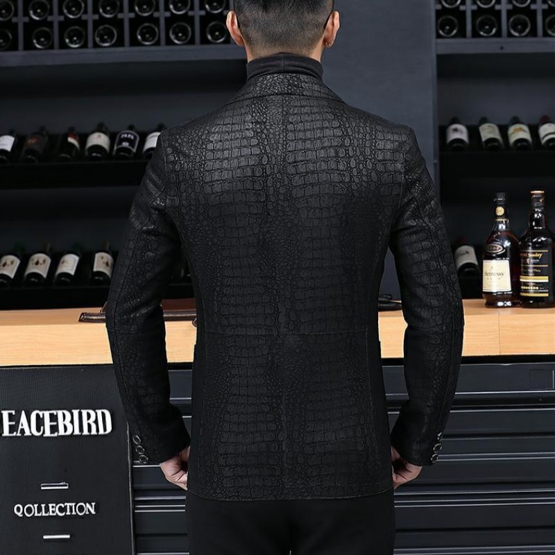 男性用本革シープスキンジャケット,仕事用スリムジャケット,シ - Leatherwork Patterns Free のレビューと価格
