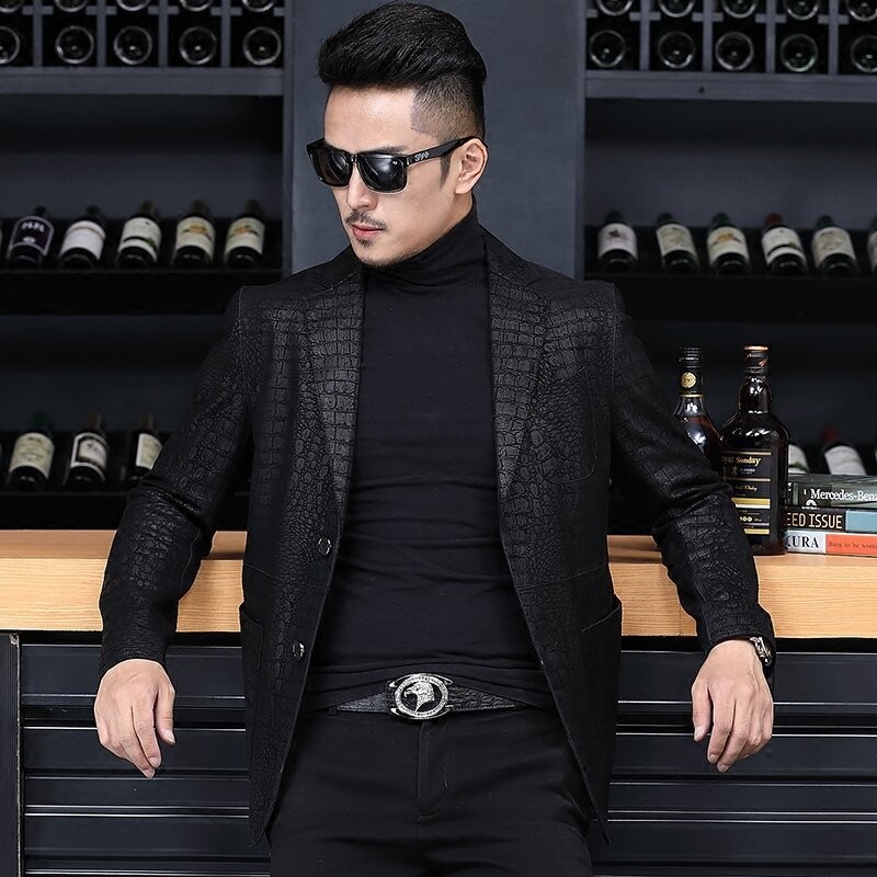 男性用本革シープスキンジャケット,仕事用スリムジャケット,シ - Leatherwork Patterns Free のレビューと価格