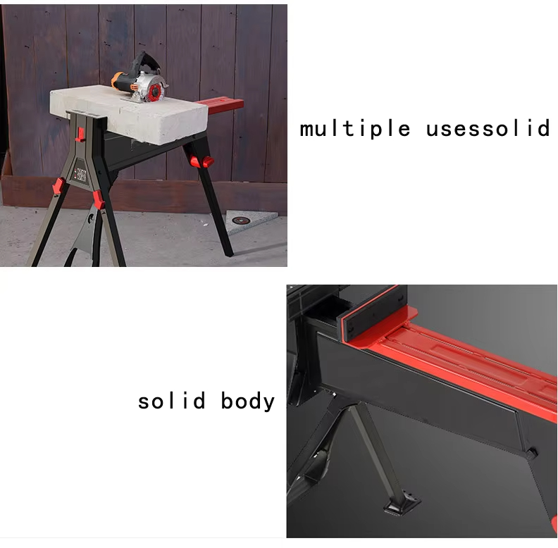 折りたたみ鋸馬作業テーブルポータブルワークステーションクラン - Leatherwork Bench のレビューと価格