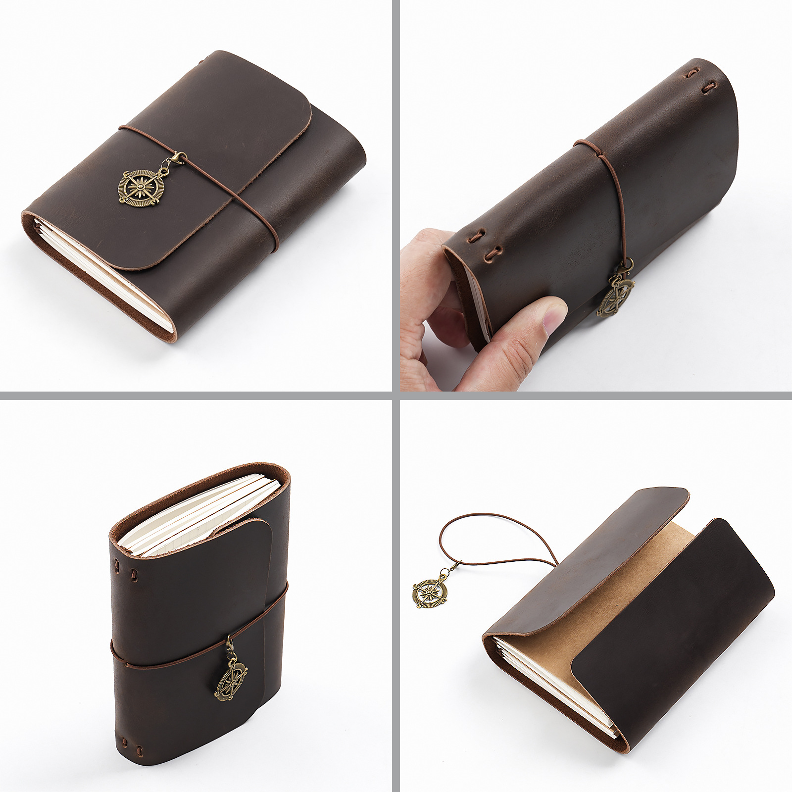 新着トリプルフォールド TN トラベラーズノート本牛革ヴィン - Leather Work Notepad のレビューと価格