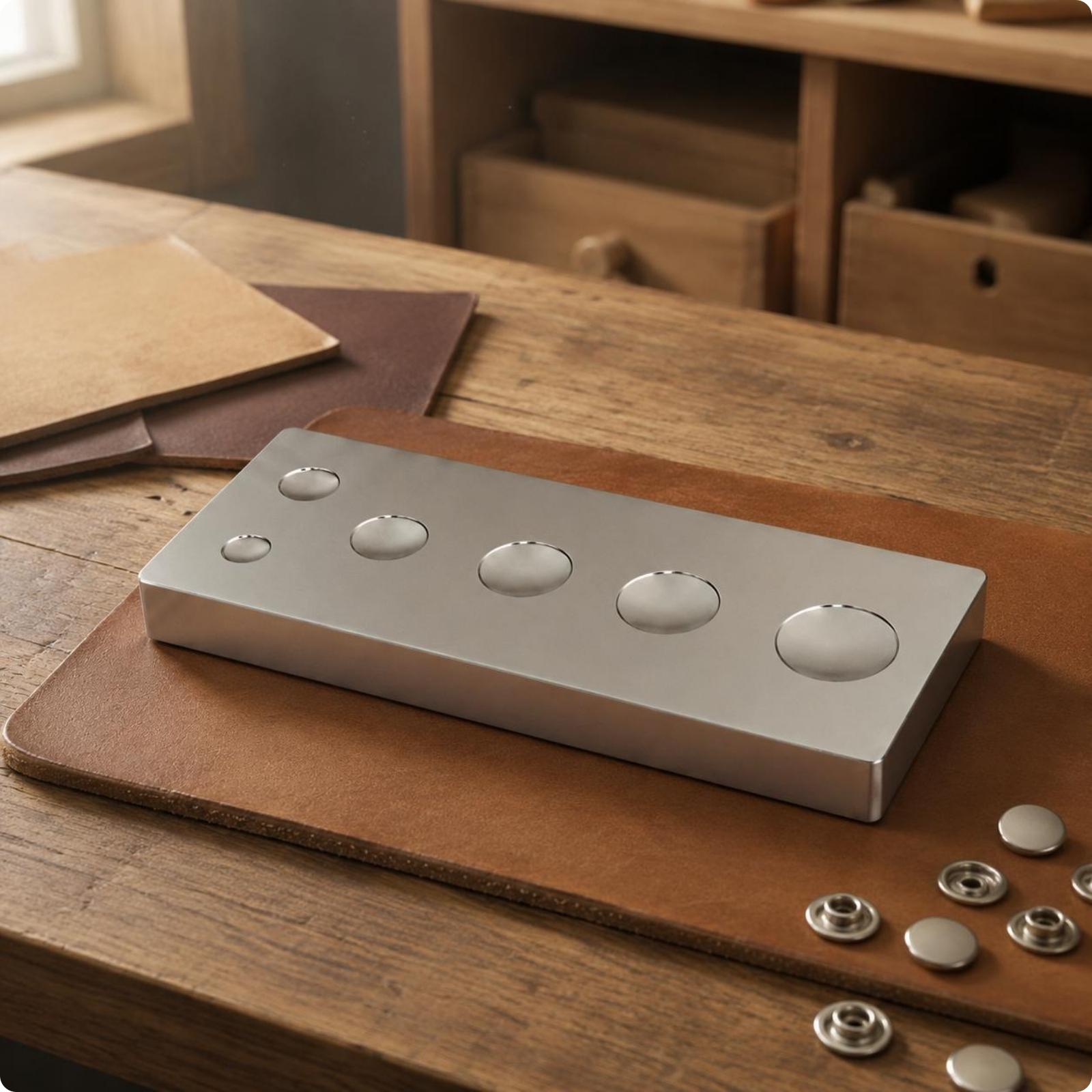 スナップリベットセッターベース 多用途レザースナップインスト - Leatherworker Block のレビューと価格