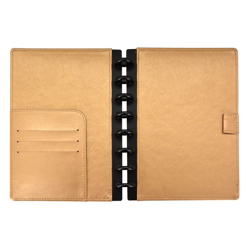 ルーズリーフ レザーカバー マッシュルームホールノート ノー - Leather Work Notepad のレビューと価格