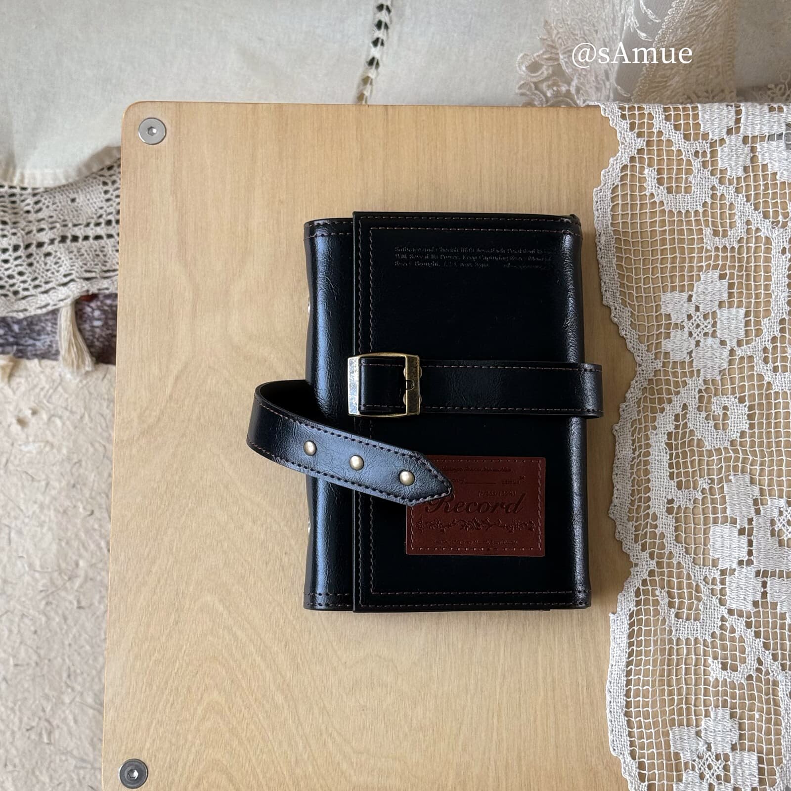 ヴィンテージA6三つ折りレザーリフィル可能ノート、プレミアム - Leather Work Notepad のレビューと価格