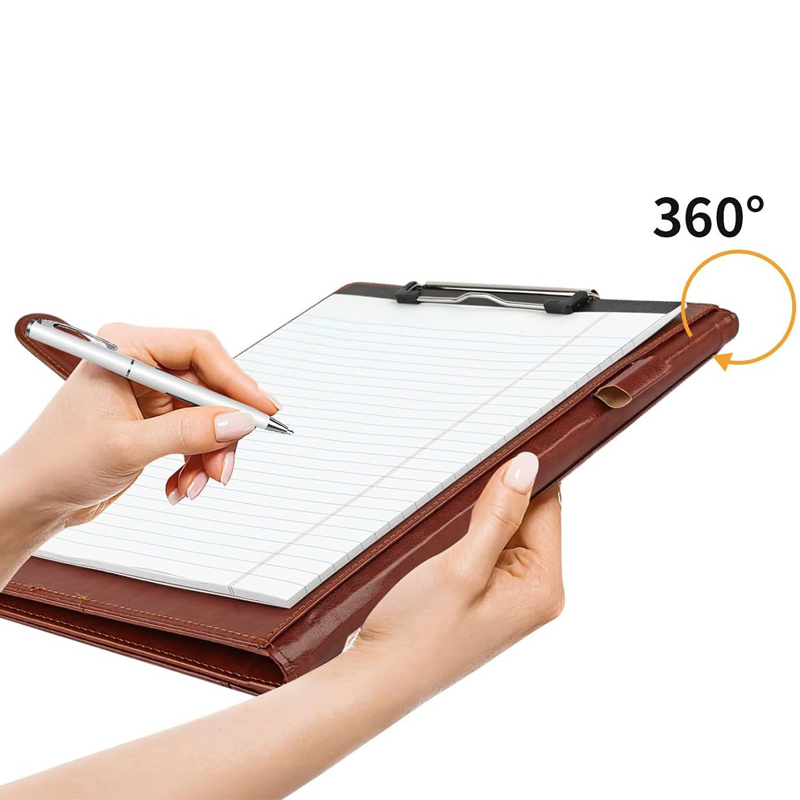 多機能A4レザー会議フォルダ、内蔵ペンホルダー付き、ビジネス - Leather Work Folder のレビューと価格