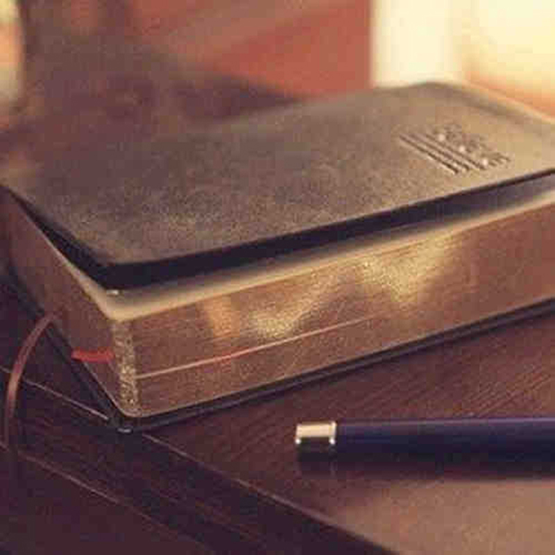 ヴィンテージ厚手の革の聖書のノートブック,空白の日記,レトロ - Leather Work Notepad のレビューと価格