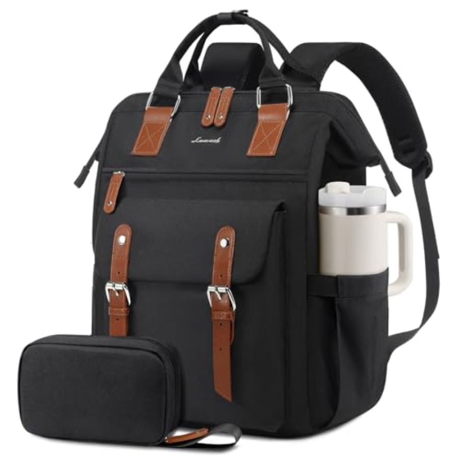 女性用ラップトップバックパック、教師、看護師用ワークラップト - Leather Work Leather のレビューと価格