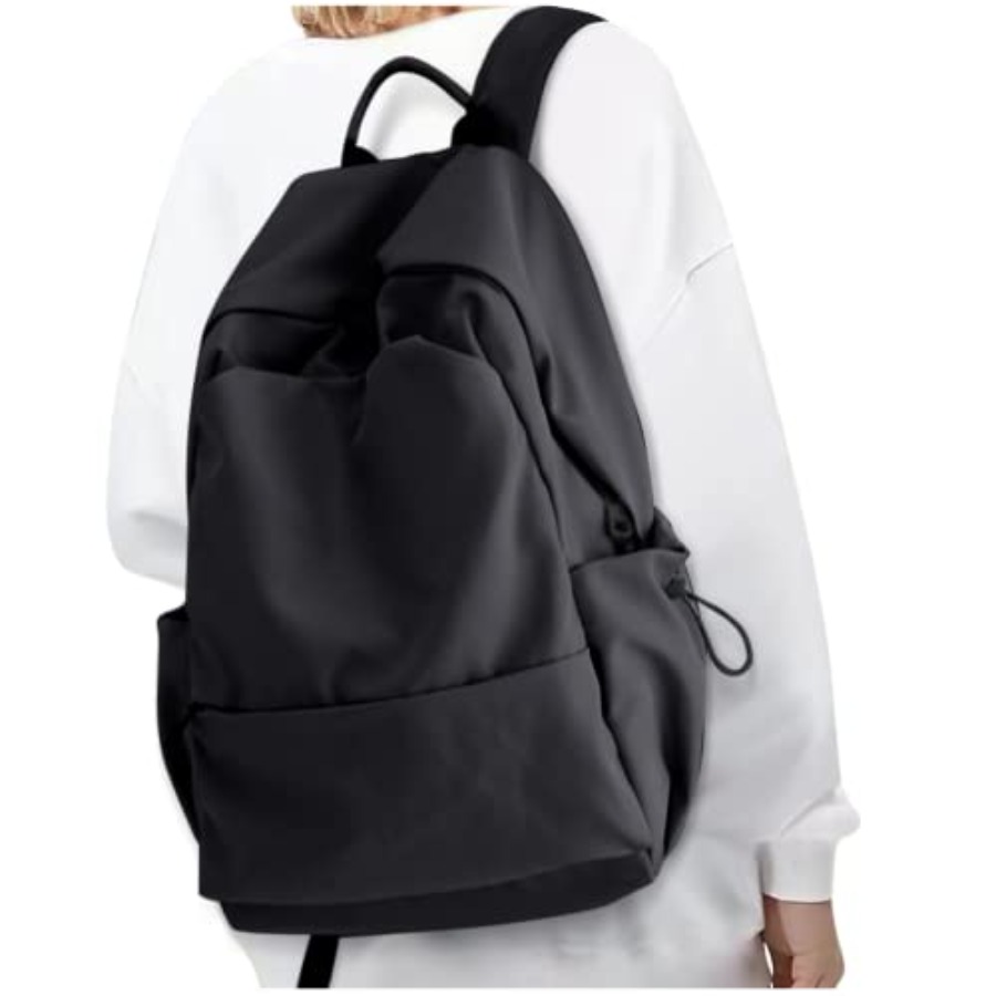 女性用ブラックバックパック、大学用小型スクールバックパック、 - Leather Work Leather のレビューと価格