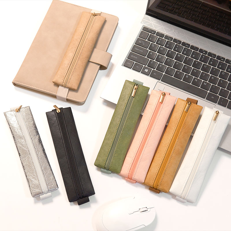 1 個調節可能な弾性バンドペンホルダー、デュポン紙素材レザー - Leather Work Notepad のレビューと価格